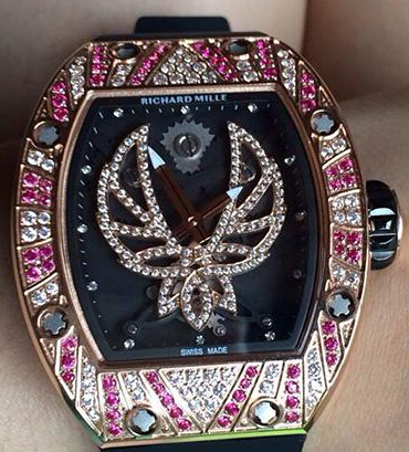 Replica Richard Mille RM 051 rose gold inlay red diamond Unisex Watch